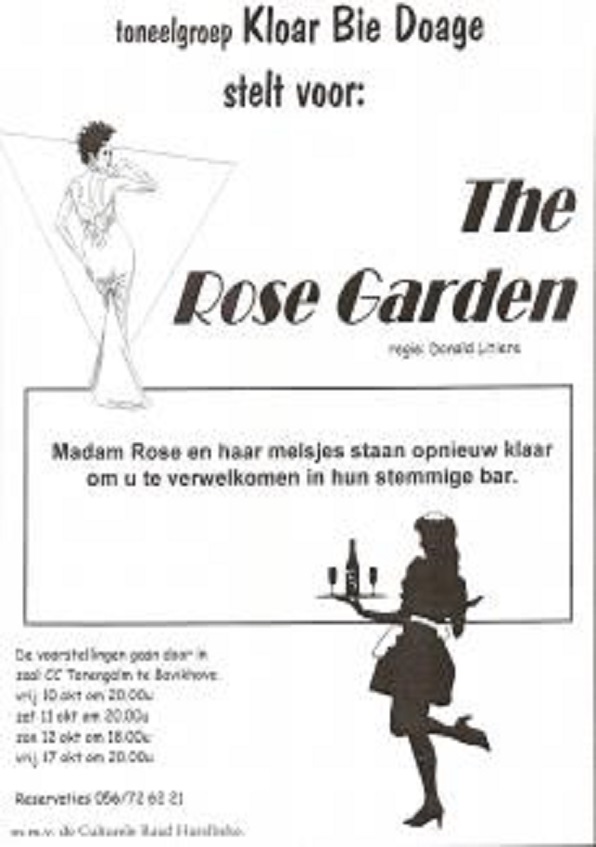 affiche voorstelling 2003: the rose garden