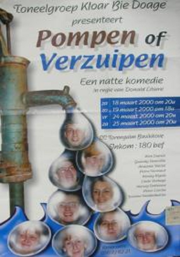 affiche voorstelling 2000: Pompen of verzuipen