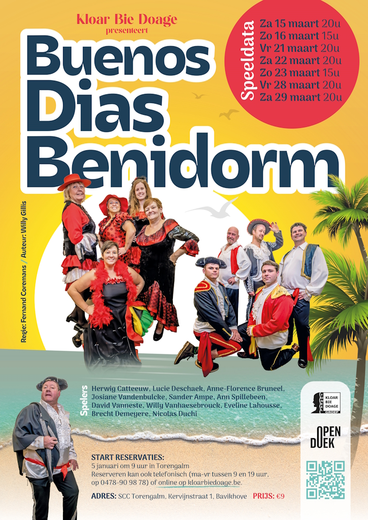 Affiche voorstelling 2025: Buenos Dias Benidorm